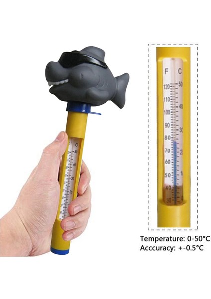 H Tarzı Taşınabilir Abs Plastik Yüzme Havuzu Yüzer Termometre Küvet Spa Jakuzi Balık Havuzları Su Sıcaklığı Ölçüm Ölçer (Yurt Dışından)