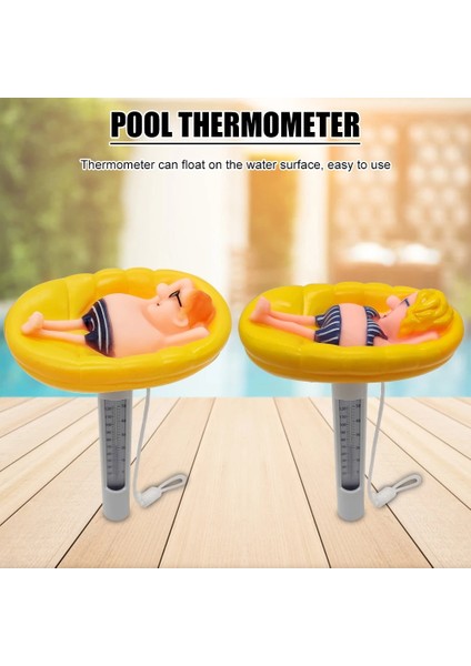 H Tarzı Taşınabilir Abs Plastik Yüzme Havuzu Yüzer Termometre Küvet Spa Jakuzi Balık Havuzları Su Sıcaklığı Ölçüm Ölçer (Yurt Dışından) fiyatları