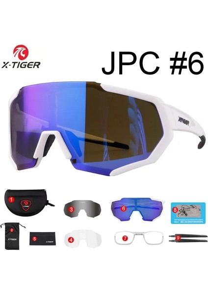 JPC06 Stili Fotokromik 3 Lens X-Tıger Kadınlar Polarize Bisiklet Güneş Gözlüğü Mtb Bisiklet Bisiklet Gözlük Ciclismo Erkekler Bisiklet Gözlükleri Dağ Yarışı Bisiklet Gözlükleri (Yurt Dışından)