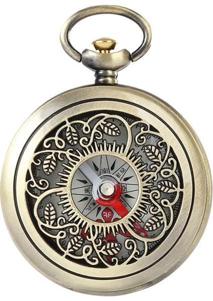 Bronz Tarzı Retro Açık Yürüyüş Navigasyon Pusulası Eski Bronz Cep Pusulası Çocuk Hediye Retro Cep Saati Pusula Açık Aracı (Yurt Dışından)