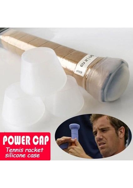 Gösterilen Stil Gibi Darbeye Dayanıklı Silikon Enerji Kol Tenis Raketi Kapağı Overgrip Aksesuarları Tampon Kapağı Kavrama Ucu Pırıltı Kolu Halka Raket E3O3 (Yurt Dışından) indirimleri