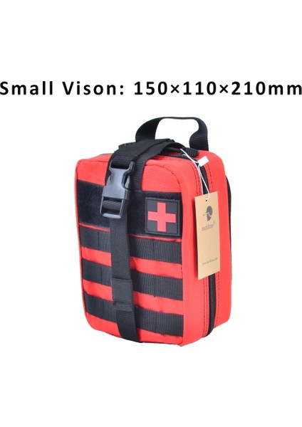 Kırmızı Küçük Boy Stili Taktik Ilk Yardım Çantası Molle Torbaları Tıbbi Emt Acil Durum Edc Yırtılabilir Paket Hayatta Kalma Ifak Kullanım Çantası Ilk Yardım Torbaları (Yurt Dışından)