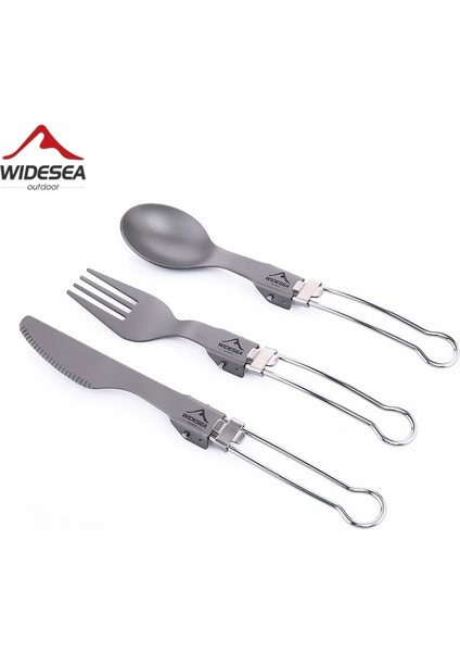 Katlanabilir Stil Widesea Titanyum Kaşık Çatal Bıçak Seti Ultralight Kamp Sofra Takımı Açık Pişirme Ekipmanları Çatal Bıçak Takımı Tencere Yürüyüş Trekking (Yurt Dışından) fiyatları