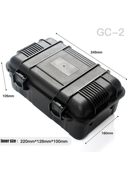 Gc-2 Stili Taktik Su Geçirmez Tabanca Kılıfı Darbeye Dayanıklı Güvenlik Aleti Araç Kutusu Açık Avcılık Ekipmanları Süngerli Mühürlü Koruyucu Kutu (Yurt Dışından)