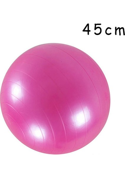 Pembe-02 Tarzı Spor Yoga Topu Bola Pilates Fitness Parçacık Dengesi Fitness Topu Egzersiz Pilates Egzersiz Masaj Topu 45 cm Pvc Fitness (Yurt Dışından)