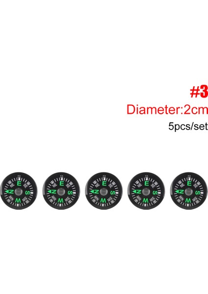 2cm 10 Adet Tarzı Ortable Mini Kamp Yürüyüş Kuzey Navigasyon Elde Taşınabilir Doğru Pusula Hayatta Kalma Pusulaları Düğme Tasarımı Pratik Rehber (Yurt Dışından)