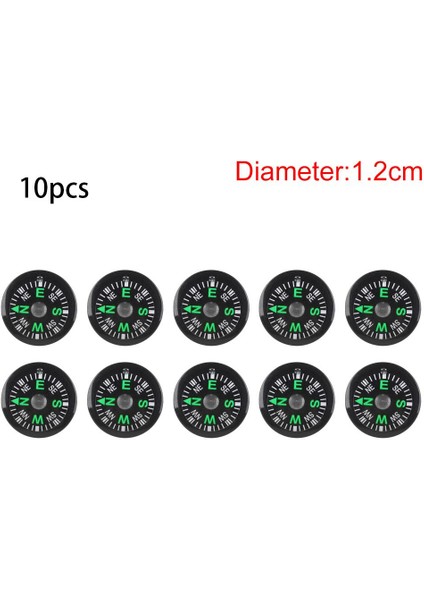 2cm 10 Adet Tarzı Yeni Fermuar Kuyruk Halat Cep Pusulalar Edc Mini Paracord Bilezik Dişli Için Survival Pusula Kamp Yürüyüş Açık Aracı (Yurt Dışından)