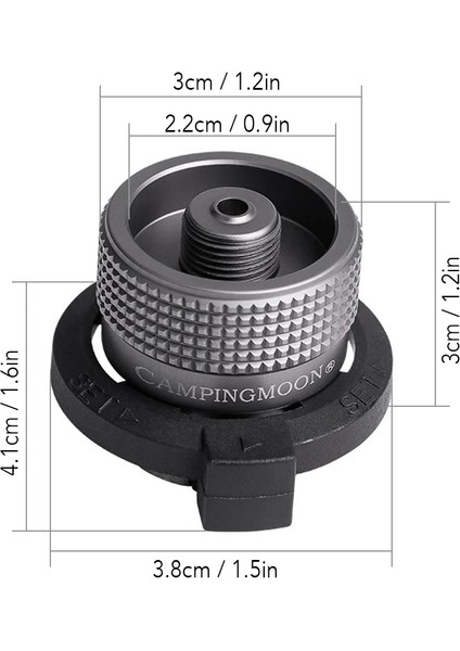 6 Stili Ayarla Campıngmoon Gaz Tasarrufu Plus Kamp Sobası Için Gaz Adaptörleri ile Tencere Gaz Tankı Adaptörü Soba Aksesuarları (Yurt Dışından)