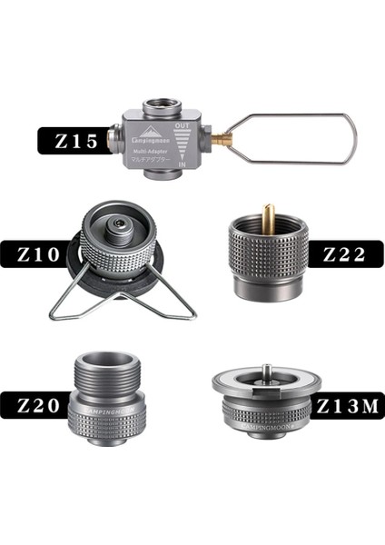 6 Stili Ayarla Campıngmoon Gaz Tasarrufu Plus Kamp Sobası Için Gaz Adaptörleri ile Tencere Gaz Tankı Adaptörü Soba Aksesuarları (Yurt Dışından) modelleri