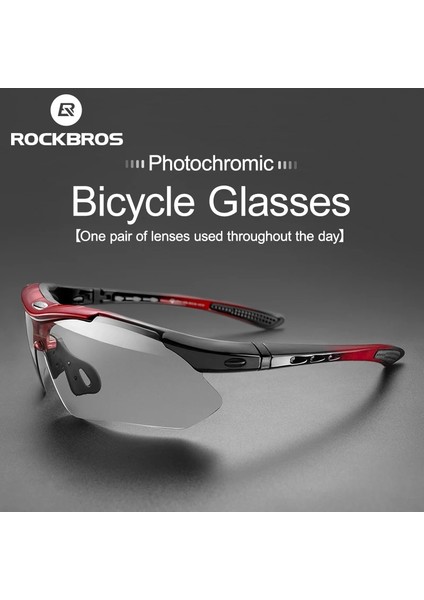 NO.10112 Stili Rockbros Fotokromik Bisiklet Gözlükleri Bisiklet Uvorts Gözlük Ultralight Sürme Mtb Güneş Gözlüğü Erkekler Balıkçılık Bisiklet Ekipmanları (Yurt Dışından) indirimleri
