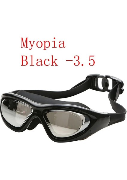 Miyopi -3.5 Tarzı Yetişkin Miyopi Dalış Maskesi Yüzme Gözlüğü Buğu Önleyici Spor Büyük Çerçeve Reçete Yüzme Gözlük Derecesi Optik Su Geçirmez Gözlük (Yurt Dışından)