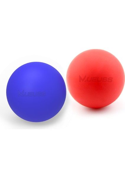 Mavi ve Kırmızı Stil Lakros Topu Masaj Topu Miyofasya Topu Hafif Fitness Vücut Fasya Masajı Yoga Egzersizi Ağrıyı Giderir (Yurt Dışından)