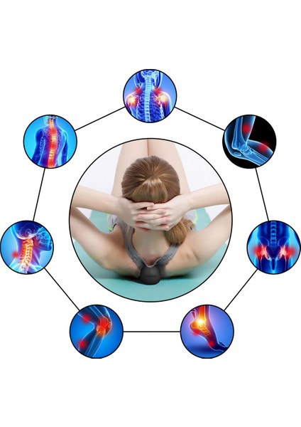 Mavi ve Kırmızı Stil Lakros Topu Masaj Topu Miyofasya Topu Hafif Fitness Vücut Fasya Masajı Yoga Egzersizi Ağrıyı Giderir (Yurt Dışından) fırsatları