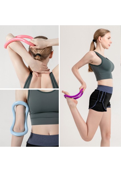 Pembe Tarzı Yoga Çember Ekipmanları Yoga Halka Pilates Egzersiz Halkası Döngü Bel Omuz Şekli Pilates Vücut Geliştirme Evde Eğitim Aksesuarı (Yurt Dışından)