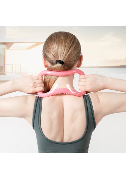 Pembe Tarzı Yoga Çember Ekipmanları Yoga Halka Pilates Egzersiz Halkası Döngü Bel Omuz Şekli Pilates Vücut Geliştirme Evde Eğitim Aksesuarı (Yurt Dışından)
