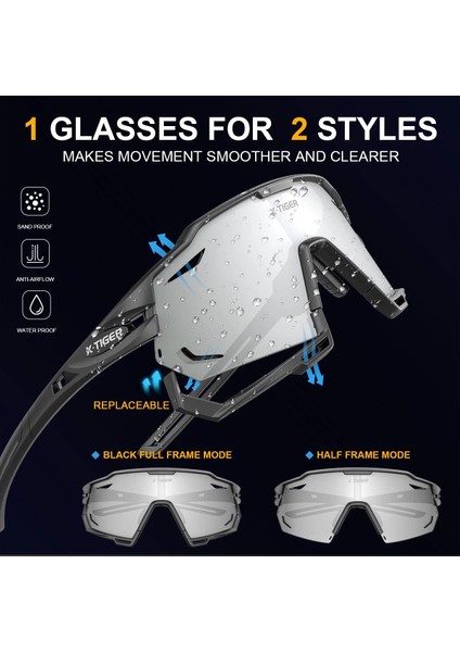 Renk 7 Tarzı Renk 1 X-Tıger Bisiklet Güneş Gözlüğü Polarize UV400 Bisiklet Gözlük Yeni Orijinal Çift Amaçlı Tasarım Çerçeve Spor Balıkçılık Bisiklet Gözlük (Yurt Dışından) indirimleri
