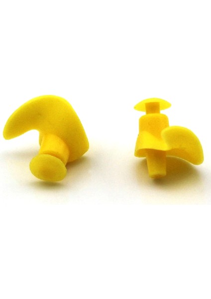 Sarı Stil Kulak Tıkacı 1 Çift Sıcak Su Geçirmez Yüzme Yetişkin Çocuklar Için Profesyonel Silikon Kulaklıklar Dalış Yumuşak Anti-Gürültü (Yurt Dışından)