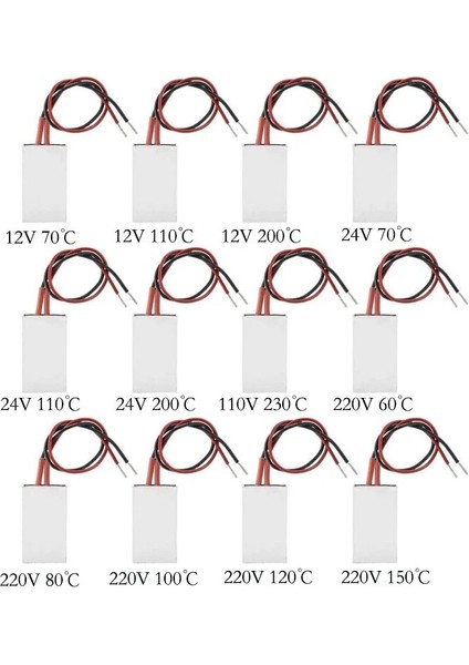 220V 100C Tarzı 50X Ptc Isıtma Elemanı Sabit Sabit Sıcaklık Termistör Hava Isıtma Sensörü Alüminyum Kabuk Dış Mekan Isıtma (Yurt Dışından) fiyatları