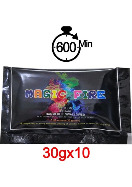 10 Torba Tarzında 300G 720G Magic Fire Aile Partisi Şömine Şenlik Ateşi Alev Tozu Pyrote Oyuncaklar Magic Trick Açık Kamp Eğlence Aracı (Yurt Dışından)