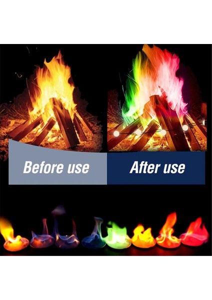 10 Torba Tarzında 300G 720G Magic Fire Aile Partisi Şömine Şenlik Ateşi Alev Tozu Pyrote Oyuncaklar Magic Trick Açık Kamp Eğlence Aracı (Yurt Dışından) fiyatları