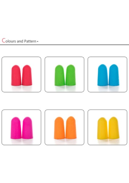 Rastgele Renk Stili Yumuşak Köpük Kulak Tıkaçları Ses Yalıtımı Kulak Koruması Kulak Tıkaçları Gürültü Önleyici Uyku Tıkaçları Seyahat Yumuşak Gürültü Azaltma Yeni Varış (Yurt Dışından)