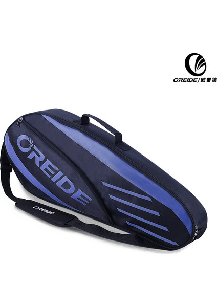 Mavi Stil Su Geçirmez Badminton Çanta Raket Tenis Sırt Çantası Tek Omuz Hafif Spor Aksesuarları Için Büyük Kapasiteli (Yurt Dışından)