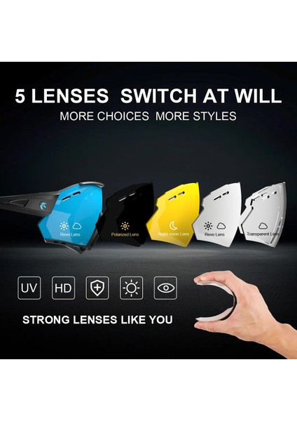 Renkler 06 Stili 3 Mercek X-Tıger Yeni Bisiklet Gözlükleri Mtb Bisiklet Koruma Gözlükleri Koşu Balıkçılık Sporları Erkek Kadın 5 Lens Polarize Bisiklet Güneş Gözlüğü (Yurt Dışından) fiyatları