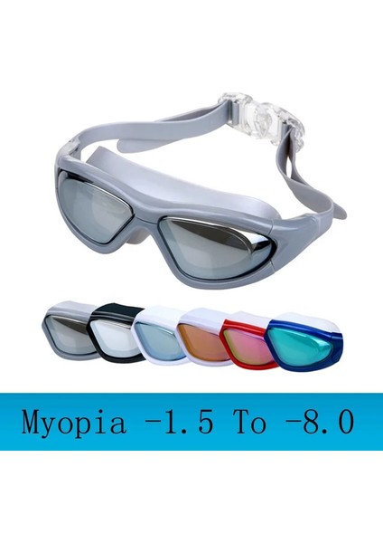 Siyah Miyopi -7.0 Tarzı Miyopi Yüzme Gözlükleri Büyük Çerçeve Profesyonel Yüzme Gözlükleri Buğu Önleyici Arena Diyoptri Yüzme Gözlükleri Natacion Su Bardakları (Yurt Dışından) modelleri