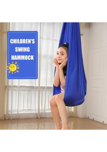 Turuncu Tarzı 1.5m Çocuklar Pamuk Açık Kapalı Salıncak Hamak Sarılmak Için Duyusal Çocuk Terapisi Yumuşak Elastik Koli Sabit Koltuk Salıncak (Yurt Dışından) fiyatları