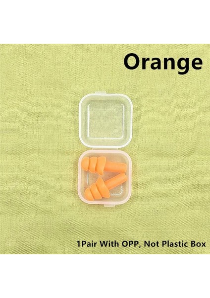 1 Çift Turuncu Tarzı 1 Çift Silikon Yüzme Kulak Tıkaçları Su Geçirmez Yetişkin Yüzücüler Için Çocuklar Dalış Yumuşak Anti-Gürültü Kulak Tıkacı Çalışma Uyku Için (Yurt Dışından)