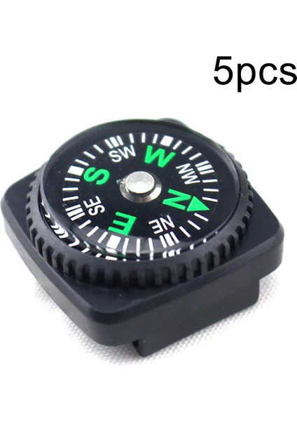 5 Adet Tarzı Saat Kayışı Düğmesi Pusula Mini Taşınabilir Acil Hayatta Kalma Navigasyon Seyahat Kitleri Açık Yürüyüş Kamp Aksesuarları (Yurt Dışından)
