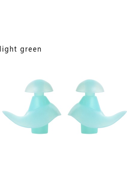 Açık Yeşil Stil 1 Çift Dalış Yumuşak Silikon Su Geçirmez Kulak Tıkaçları Çevresel Toz Geçirmez Gürültü Önleyici Yetişkin Kulak Tıkacı Su Sporları Yüzme Aksesuarları (Yurt Dışından)