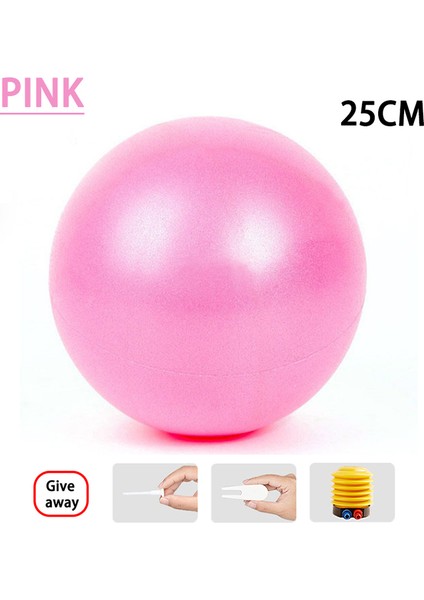 Pembe 25CM Tarzı Pvc Fitness Topu Yoga Topu Kalınlaşmış Patlamaya Dayanıklı Spor Home Gym Pilates Ekipmanları Denge Topu 25CMCMCMCMCM (Yurt Dışından)