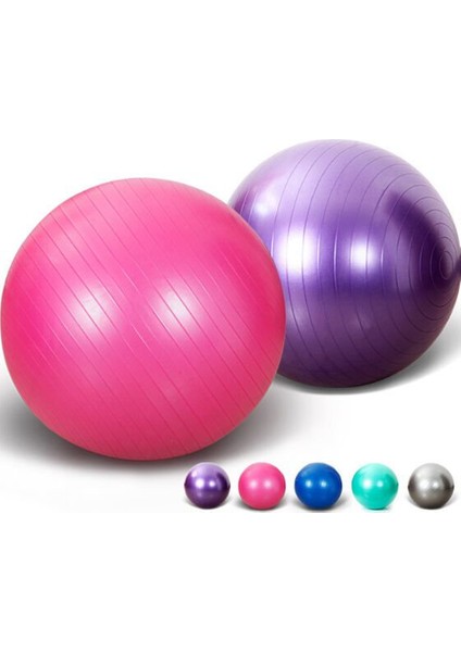 75CM Pembe Tarzı Yoga Topu 65CM Fitball Denge Topları 45CM Bola Jimnastik Egzersizi Spor Masajı Egzersizi 75CM Pilatelates 55CM Fitness Topları (Yurt Dışından)