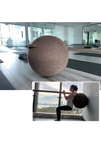 Lacivert 55CM Kapak Stili Premium Yoga Ball Protective Cover Gym Workout Balance Ball Cover And Bottom Ring For Yoga Gym Exercise Fitness Accessories (Yurt Dışından) indirimleri