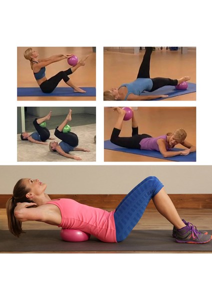 Mavi Stil 25CM Yoga Topu Patlamaya Dayanıklı Buzlu Morts Topu Pilates Topu Fitness Denge Masajı Anti-Stres Topu Egzersiz Yoga Topu (Yurt Dışından) fırsatları