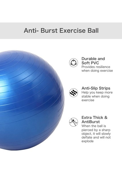 45CM Mor Tarzı Yoga Topları Pilates Fitness Salonu Denge Fitball Egzersiz Egzersiz Topu cm (Yurt Dışından) modelleri