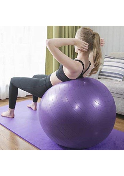 45CM Mor Tarzı Yoga Topları Pilates Fitness Salonu Denge Fitball Egzersiz Egzersiz Topu cm (Yurt Dışından) indirimleri