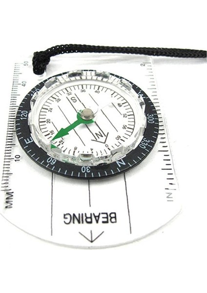 Pusula Haritası Cetvel Stili Pusula Harita Cetveli Ölçekli Profesyonel Açık Yürüyüş Kamp Hayatta Kalma Ekipmanları Yön Rehberlik Aksesuarları (Yurt Dışından)