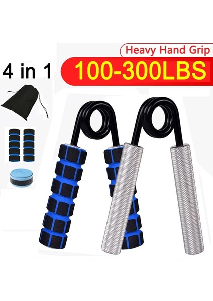 150LBS 4'ü 1 Arada Stil Ağır El Kavrama Rehabilitasyon Önkol Kolları Kas Eğitmen Alüminyum Malzeme Genişletici Fitness Bilek Parmak Tutucu Mukavemet (Yurt Dışından) modelleri