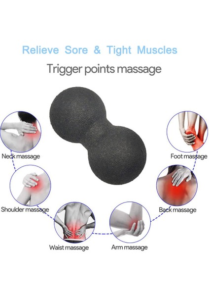MIXCOLOR12CM Stili Fıstık Masaj Topu Seti Lakros Topu Fiziksel Tetik Nokta Terapisi Miyofasyal Serbest Bırakma Kas Düğümleri Yoga Crossfit Kendi Kendine Masaj (Yurt Dışından)