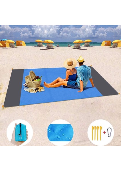 Ordu Yeşili Tarzı 200X210CM 2x2.1m Su Geçirmez Cep Plaj Battaniyesi Katlanır Kamp Mat Yatak Taşınabilir Hafif Mat Açık Mat Kum Plaj Mat (Yurt Dışından) fiyatları