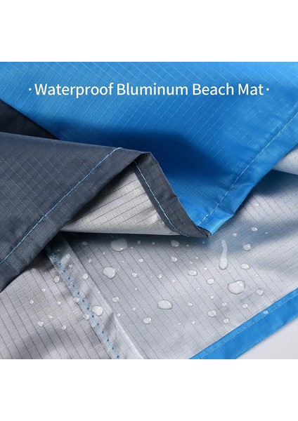 Ordu Yeşili Tarzı 200X210CM 2x2.1m Su Geçirmez Cep Plaj Battaniyesi Katlanır Kamp Mat Yatak Taşınabilir Hafif Mat Açık Mat Kum Plaj Mat (Yurt Dışından) indirimleri