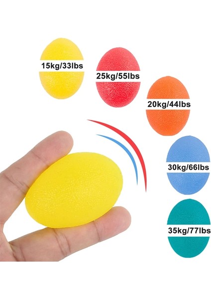 Turuncu 20KG 44LBS Tarzı Licone Yumurta Fitness El Genişletici Tutucu Güçlendirici Önkol Bilek Parmak Egzersiz Aleti Eğitmen Stres Giderici El Topu (Yurt Dışından) modelleri