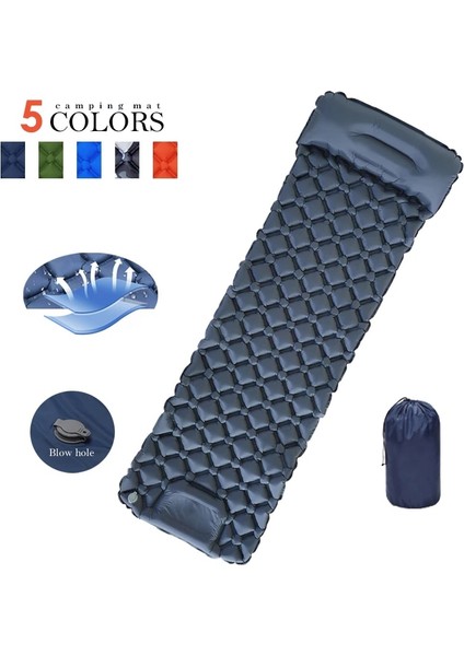 Yeşil Stil Su Geçirmez Kamp Uyku Pedi Şişme Hava Yatakları Açık Mat Mobilya Yatak Ultralight Yastık Yastık Yürüyüş Trekking (Yurt Dışından) fırsatları