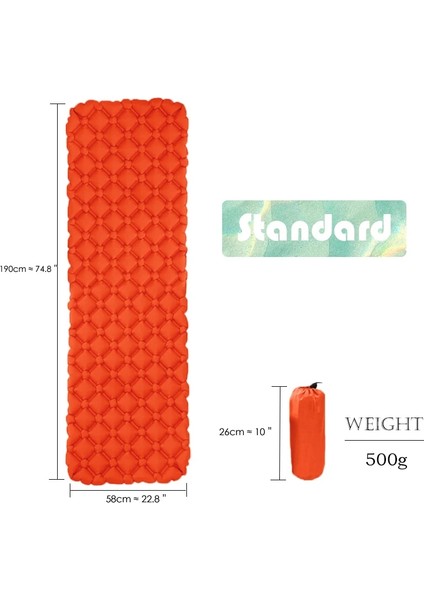 Yeşil Stil Su Geçirmez Kamp Uyku Pedi Şişme Hava Yatakları Açık Mat Mobilya Yatak Ultralight Yastık Yastık Yürüyüş Trekking (Yurt Dışından) indirimleri