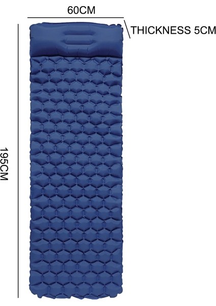Açık Gri Tarzı Şişme Yatak Ultralight Uyku Pedi Kamp Yürüyüş Mat Hava Yatağı Katlanır Yatak Seyahat Uyku Matı ile Saklama Çantası (Yurt Dışından)