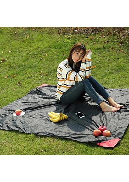 Siyah Stil Mini Cep Kampı Suya Dayanıklı Açık Hava Aktivitesiamping Yürüyüşü Plaj Katlanır Plaj Matı Ultra Hafif Halı Çim (Yurt Dışından) fırsatları