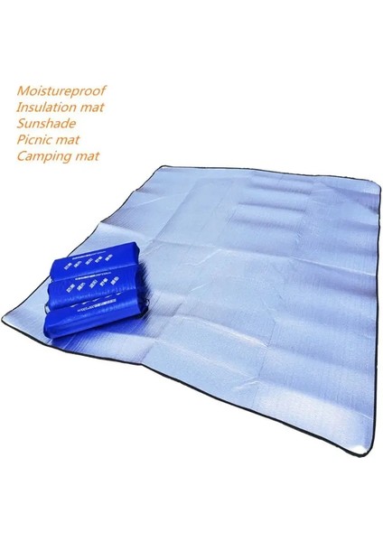 Bir Stil 1 Adet Kamp Mat Çadır Yatak Su Geçirmez Alüminyum Folyo Katlanabilir Eva Plaj Pedi (Yurt Dışından)