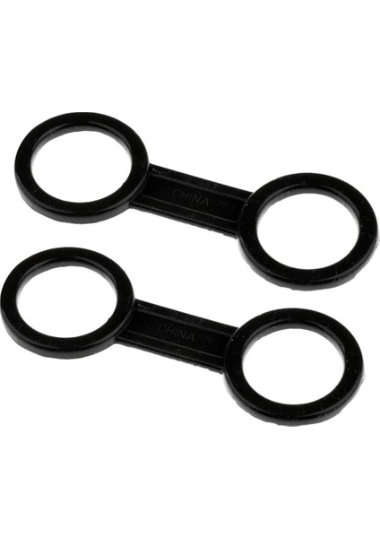 2 Adet Evrensel Tüplü Dalış Silikon Şnorkel Kaleci Tutucu Tutucu Siyah - Çift Halkalı Tip (Yurt Dışından)